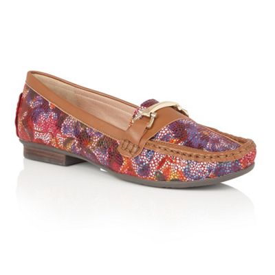 Multicoloured leather 'Albena' loafers